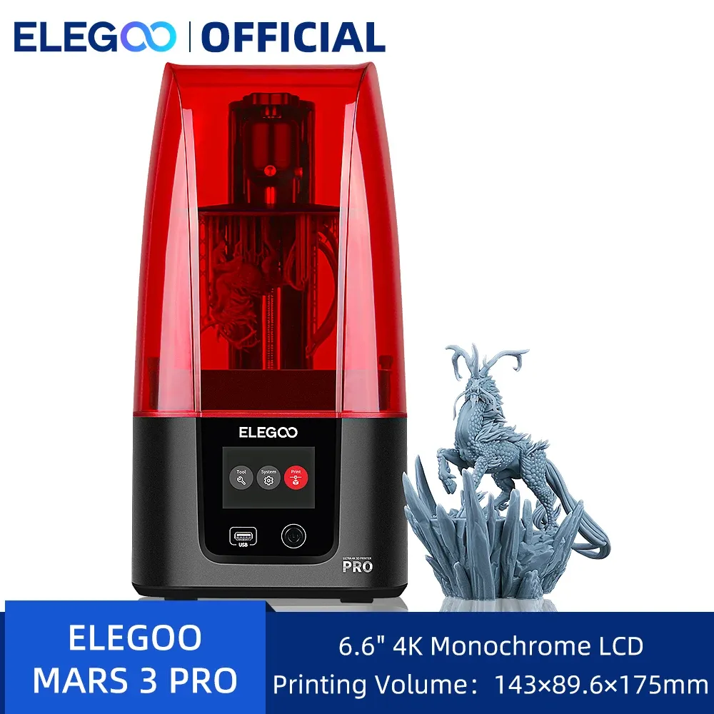[Moedas / Dobrasil] Impressora 3d Elegoo - Modelo Mars 3 Pro
